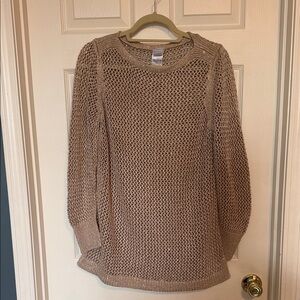 Chicos Gold Knit Sweater